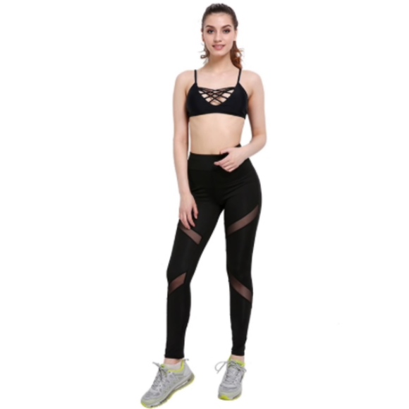NEW Mesh Cutout Leggings - Size Small - Picture 2 of 6
